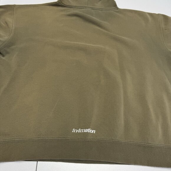 In4mation Hoodie Sweatshirt Mens XL Green Streetwear - Picture 12 of 16
